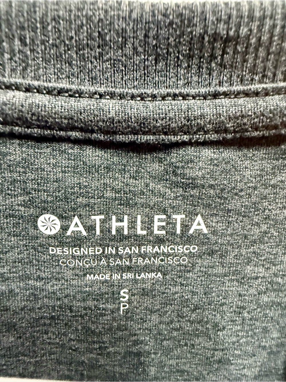 Athleta Uptempo Short Sleeve Crew Tee in Charcoal - Picture 2 of 3